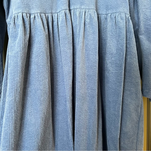 Johanna Sands the label Blue Corduroy Lucia Dress Uk 12 US 8 - Picture 7 of 9